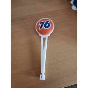 Vintage Union 76 Gas Station Plastic Miniature Sign - 4" Train Set Accessory